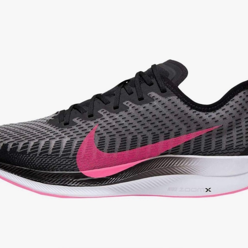 Nike Zoom Pegasus Turbo 2 Black & Pink Blast Running Shoes Men’s 7/ Women’s 9